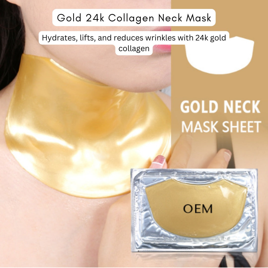 Gold 24k collagen neck mask  & Buttocks Mask Whitening Lift Collagen Pack