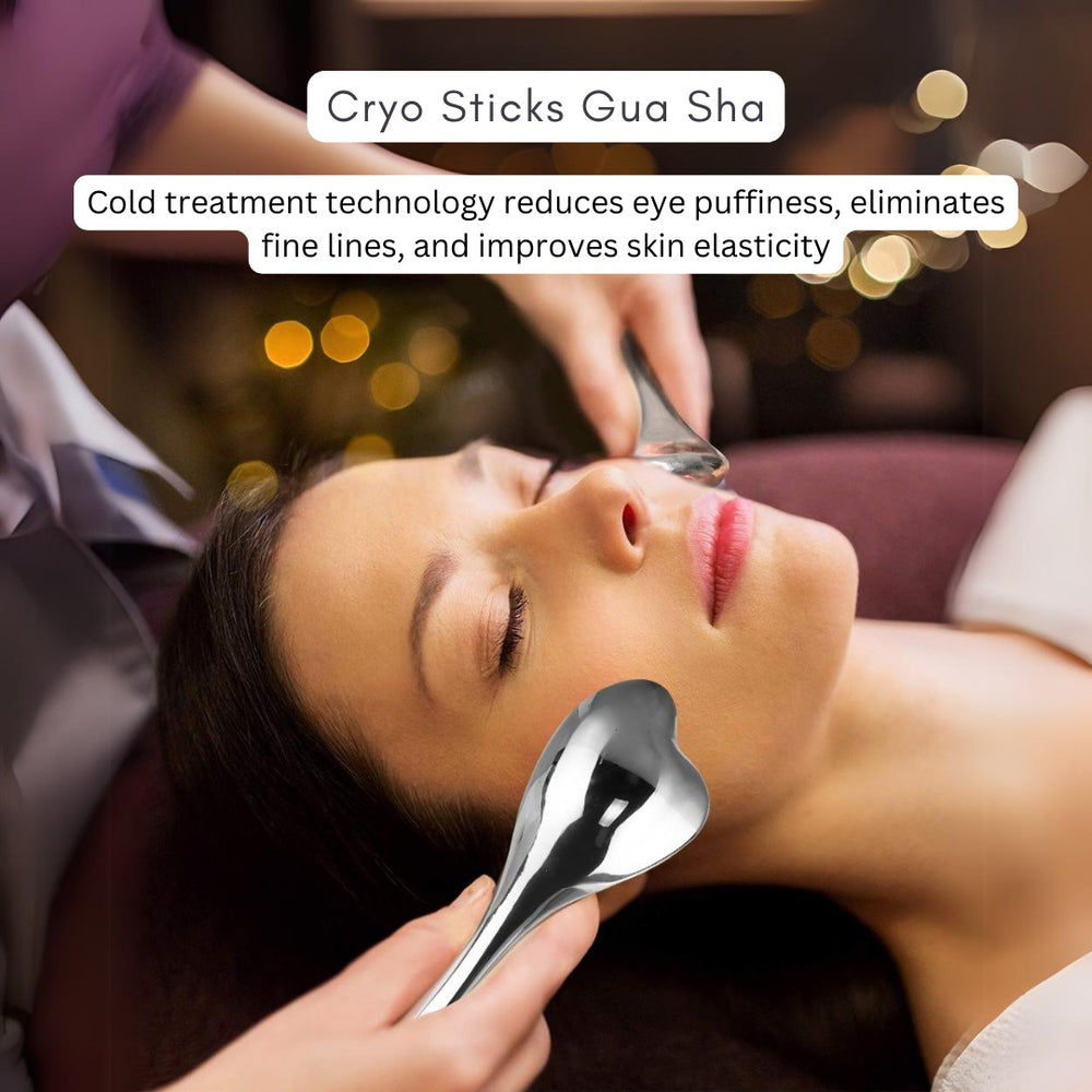 Cryo Sticks Gua Sha Facial Massage & Upscale lip plumper Pack