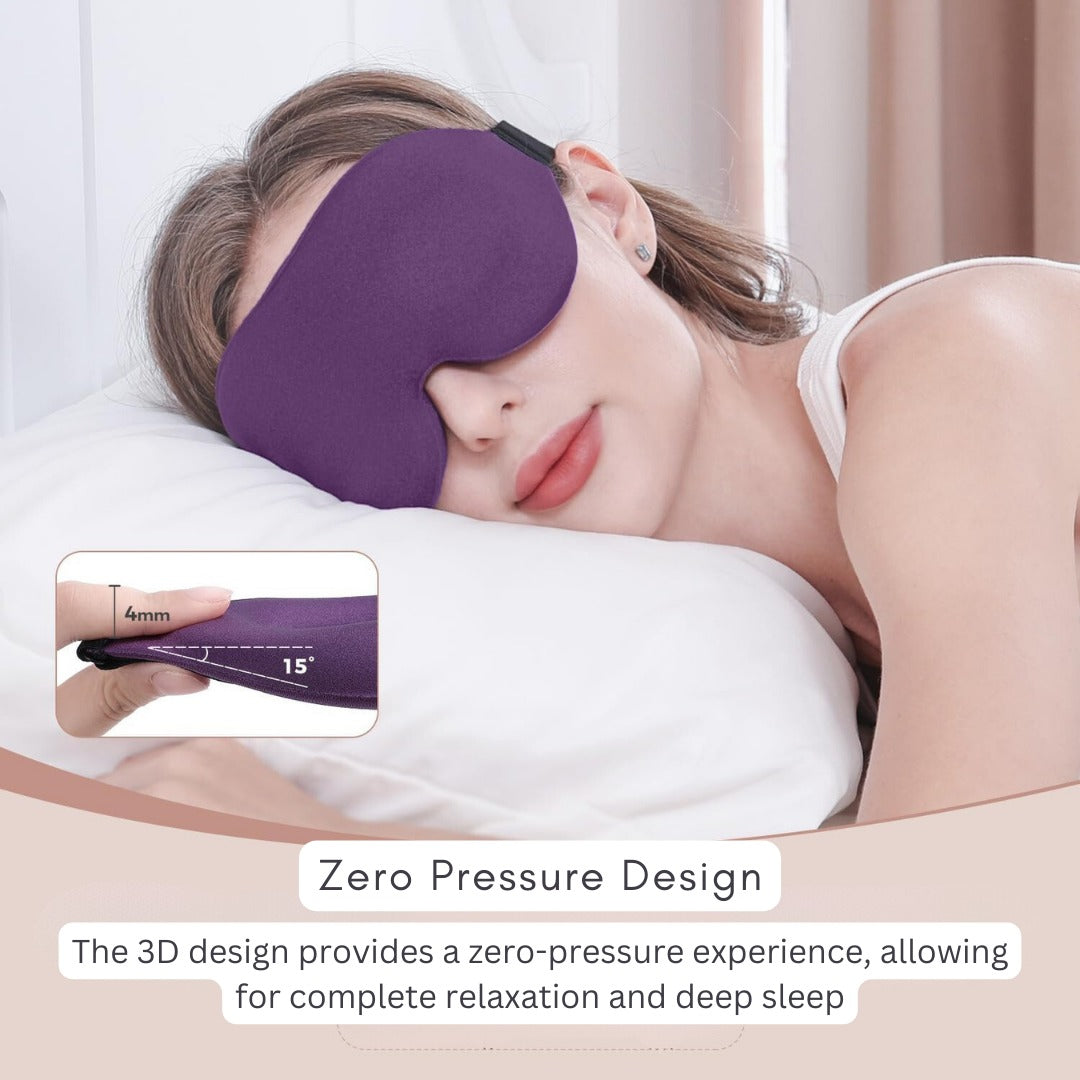 3D Sleeping Eye Mask & Cooling Ice Globes Facial Massager Tool Pack