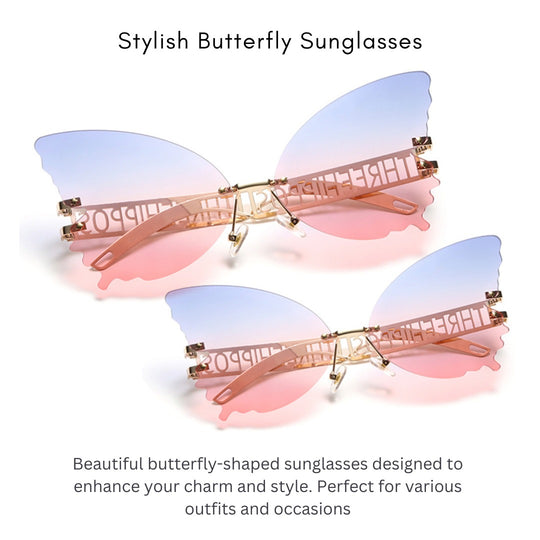 Sun Glasses Big Butterfly shaped & 3D Sleeping Eye Mask Pack