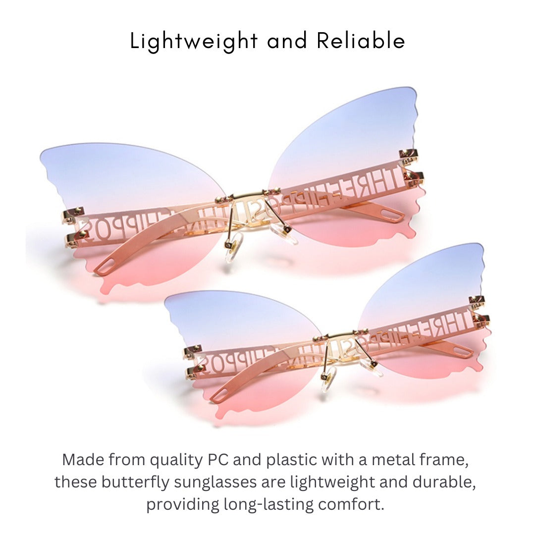 Sun Glasses Big Butterfly shaped & 3D Sleeping Eye Mask Pack(Bulk 3 Sets)