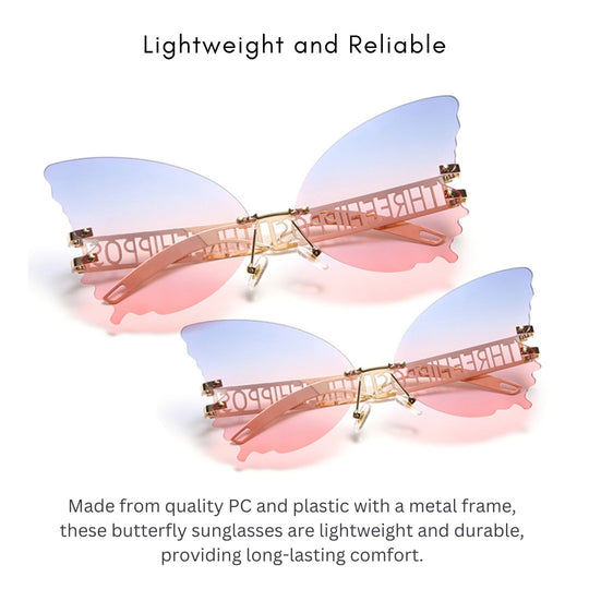 Sun Glasses Big Butterfly shaped & 3D Sleeping Eye Mask Pack(10 Pack)