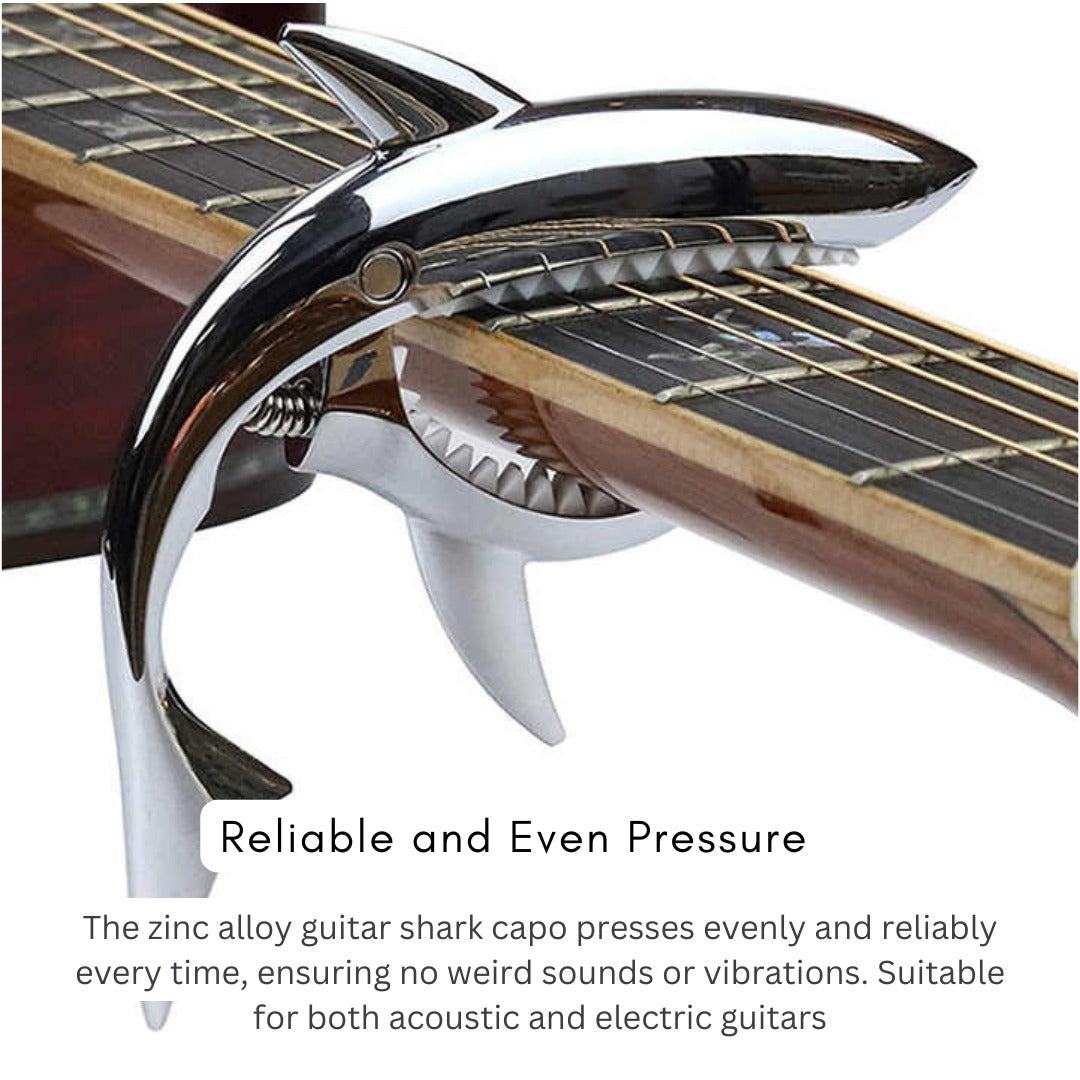 Shark Capo Electric Guitar & Adjustable Sport Wristband Pack