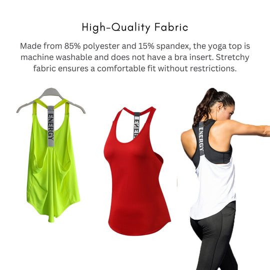 Women plus size Yoga Top & Yoga Towel with Silicone Storage Bag Pack