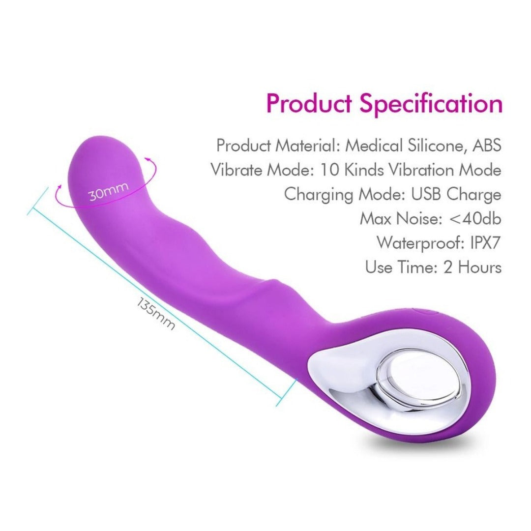 10 Mode Vibrating Silicone Vibrator & Dual Wand Vibrator Pack(10 Pack)