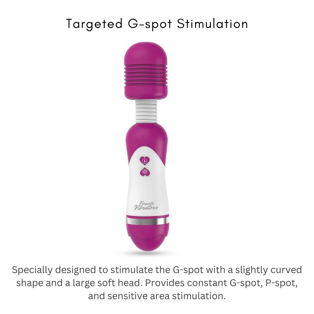 10 Mode Vibrating Silicone Vibrator & Dual Wand Vibrator Pack