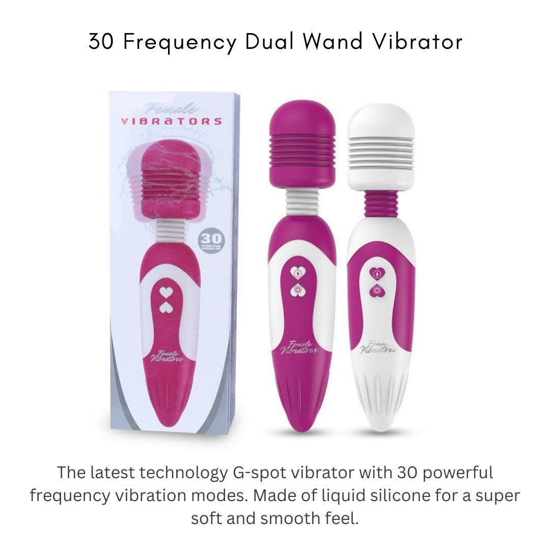 10 Mode Vibrating Silicone Vibrator & Dual Wand Vibrator Pack(10 Pack)