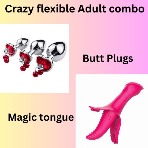 Butt Plugs & Magic tongue Grain flirt Pack(10 Pack)