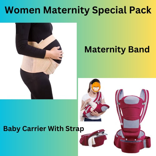 Pregnancy Waist Band & Baby Carrier With Strap Pack(10 Pack)