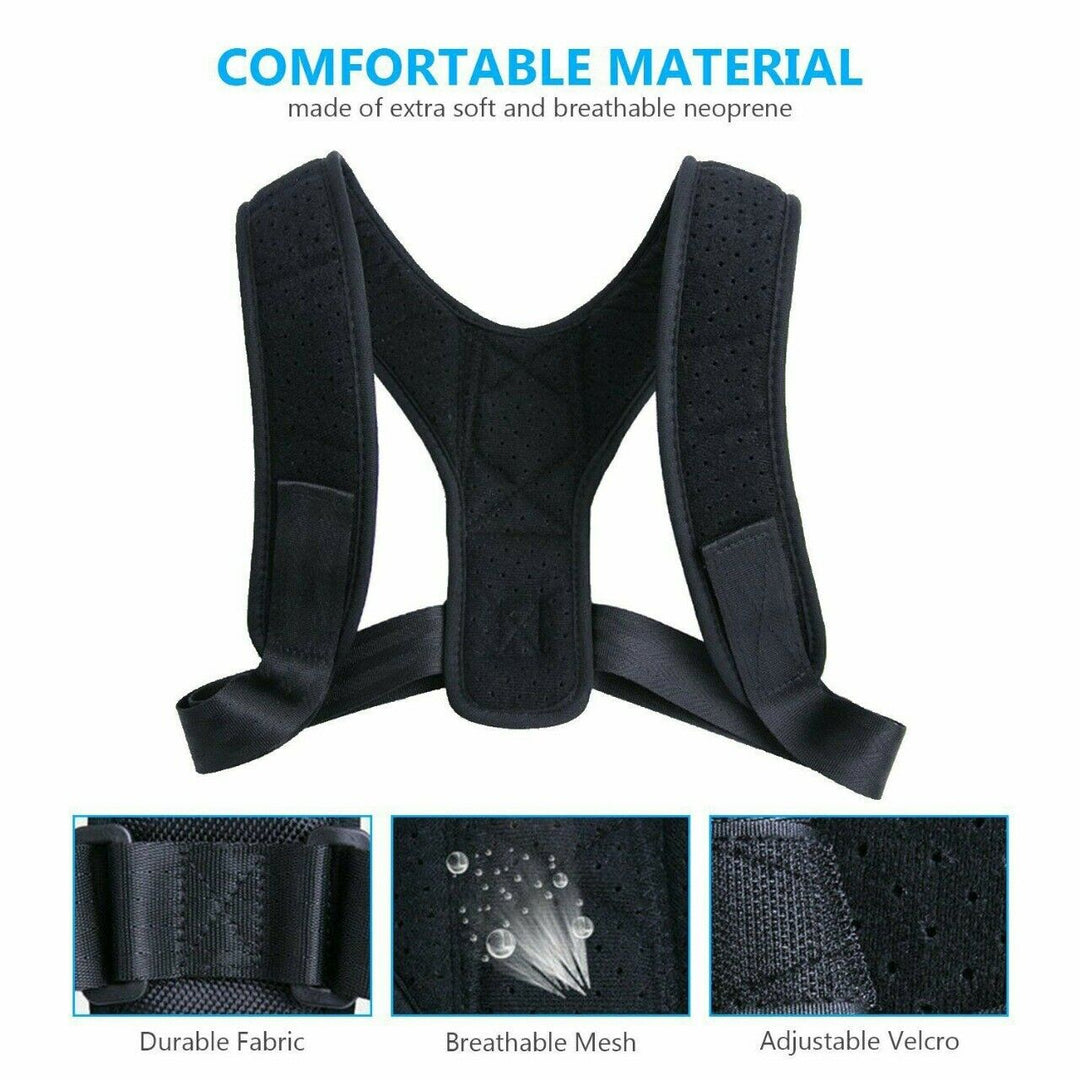 Adjustable Back Support Cushion & Shoulders Back Support Posture Corrector Pack(Bulk 3 Sets)