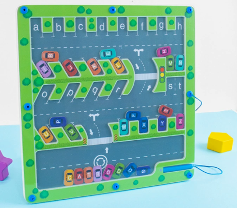 Magnet Alphabet Counting Double Sided Board Wood Puzzle