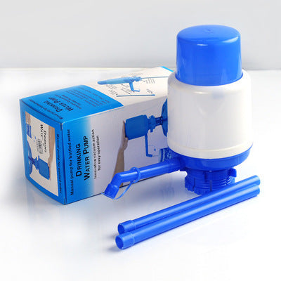 Hand Press Large Bottle Dispenser Mini Portable Plastic 19litter 20L Litre 5 Gallon Desktop Blue