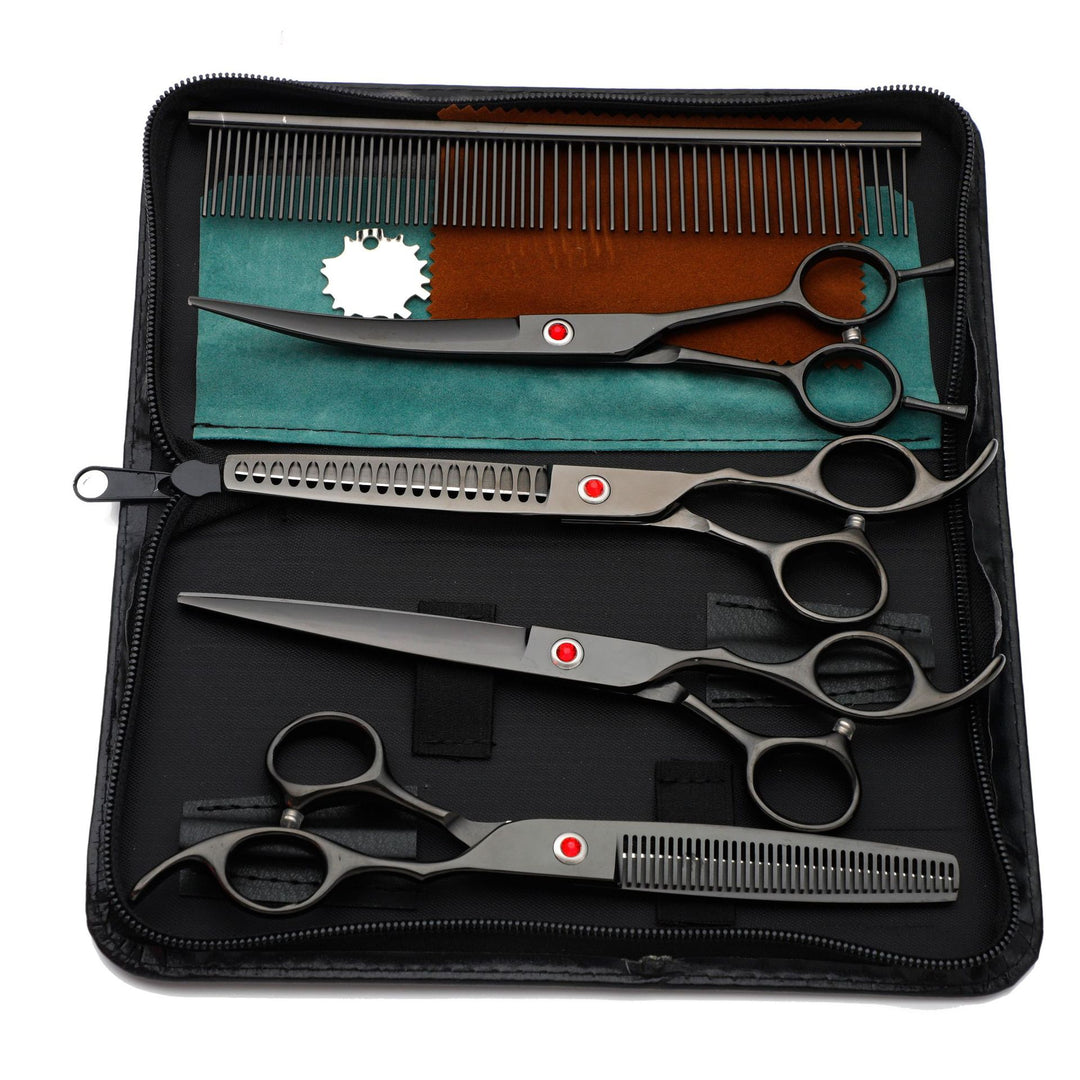 Professional Dog Grooming Scissors Set, 7 Inch Pet Grooming Scissors (MOQ:10 Sets)