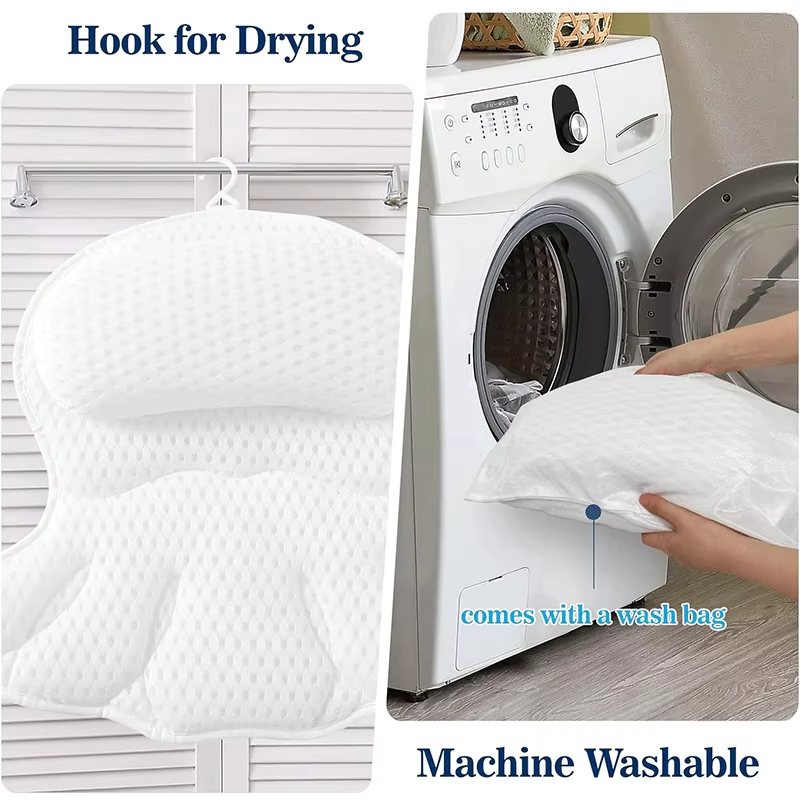 Luxury Bath Pillows for Tub Neck and Back Support (MOQ 10 sets)