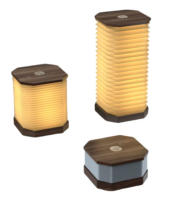Rotating Rechargeable Folding Paper Vertical organ lamp (MOQ 10 Sets)