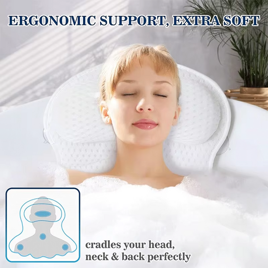 Luxury Bath Pillows for Tub Neck and Back Support (MOQ 10 sets)