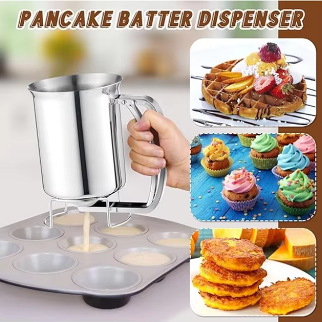 Stainless Steel Kitchen Flour Tool Mix Funnel Dispenser (MOQ 10 Pcs)