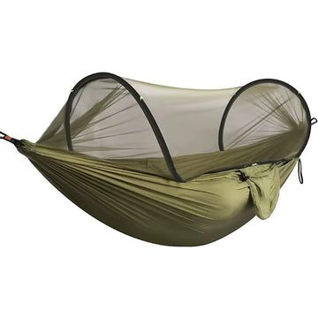Ultra-Light Travel Camping Hammock Pop-up Net Hammock, Breathable,Quick-Drying Parachute Nylon