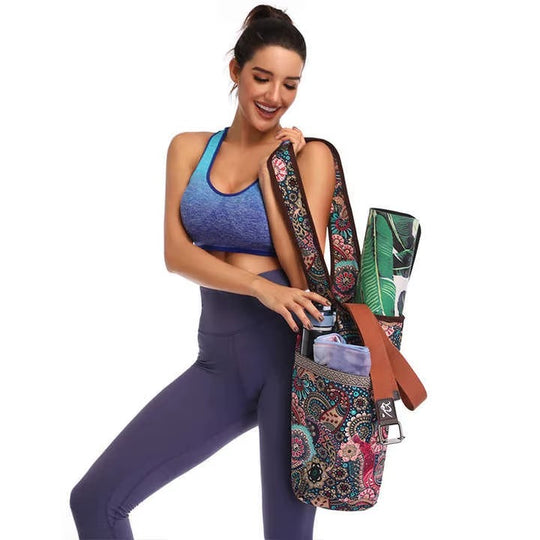 Yoga Mat Bag with Large Size Open Pocket (MOQ 10 Pcs)
