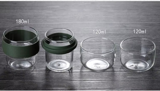Portable Travel Tea Set with Carrying Case Glass Teapot and Infuser for Loose Leaf Tea (MOQ 10 Sets)