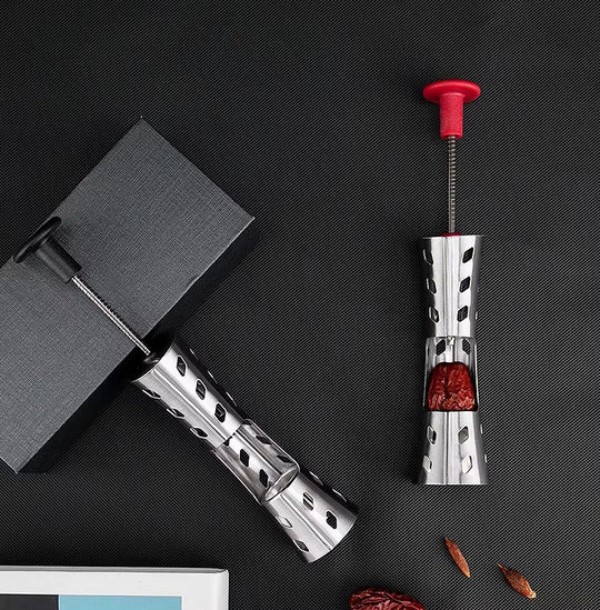 Stainless Steel, Durable, Press Type for Effortless Cherry Seed Removal