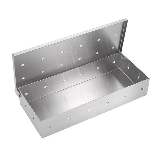 Smoker Box, BBQ Wood Chips Smoker Box for Gas or Charcoal Grills (MOQ 10 Sets)