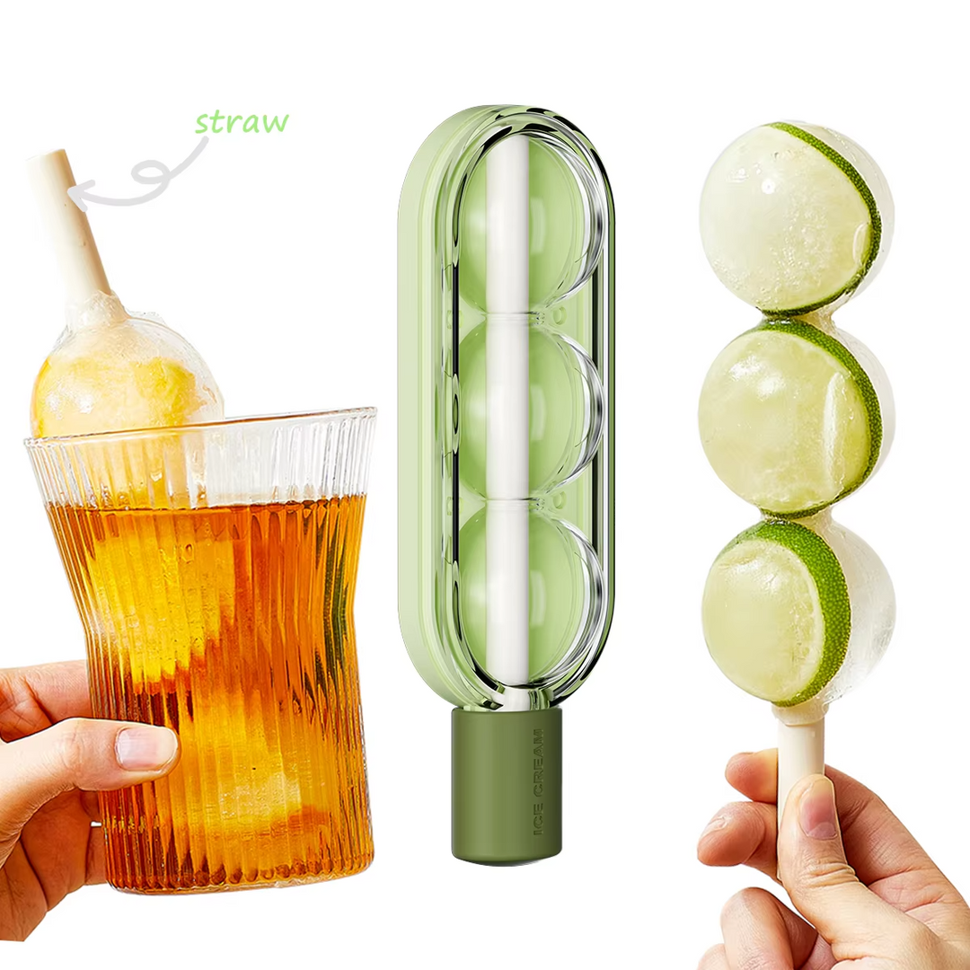 Popsicle Tubs Freezer Maker Custom Silicone Easy Release Ice Cream Mold with Straw