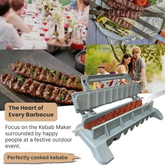 Row Kebab Bbq Meat Skewer Machine Kebab Press Maker (MOQ 10 Sets)