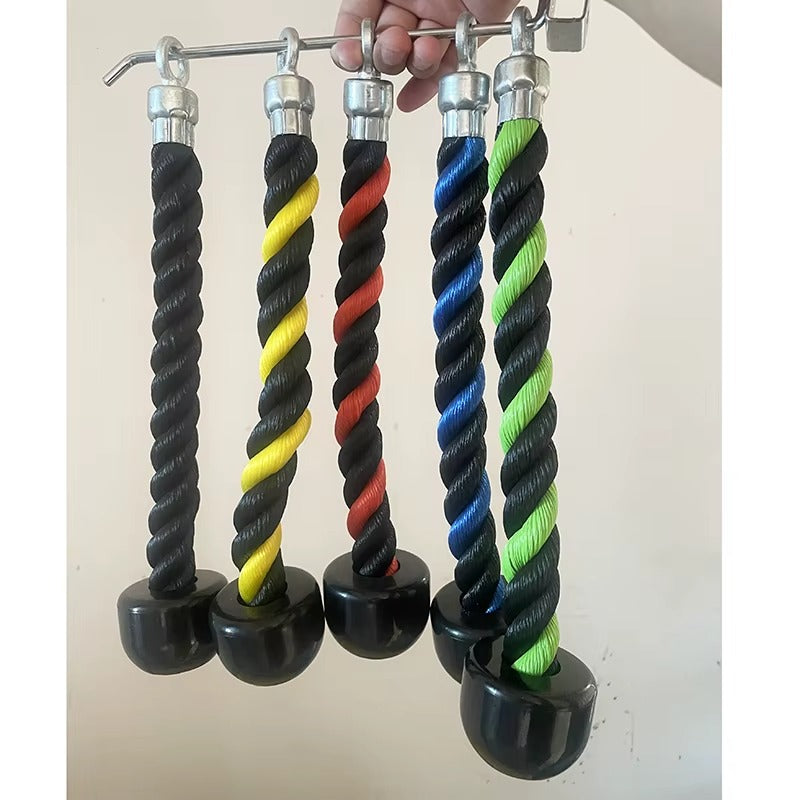 Tricep Rope For Pulley System Attachment, LAT Pull Down, Weight Fitness With Pulldown Grips (MOQ 10 pcs)
