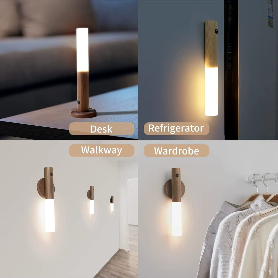Portable Wireless Magnetic USB Rechargeable Smart Indoor Sensor Control Wall Induction Lamps (MOQ 10 Sets)