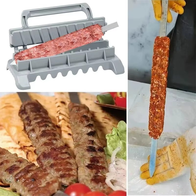 Row Kebab Bbq Meat Skewer Machine Kebab Press Maker (MOQ 10 Sets)