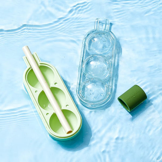 Popsicle Tubs Freezer Maker Custom Silicone Easy Release Ice Cream Mold with Straw