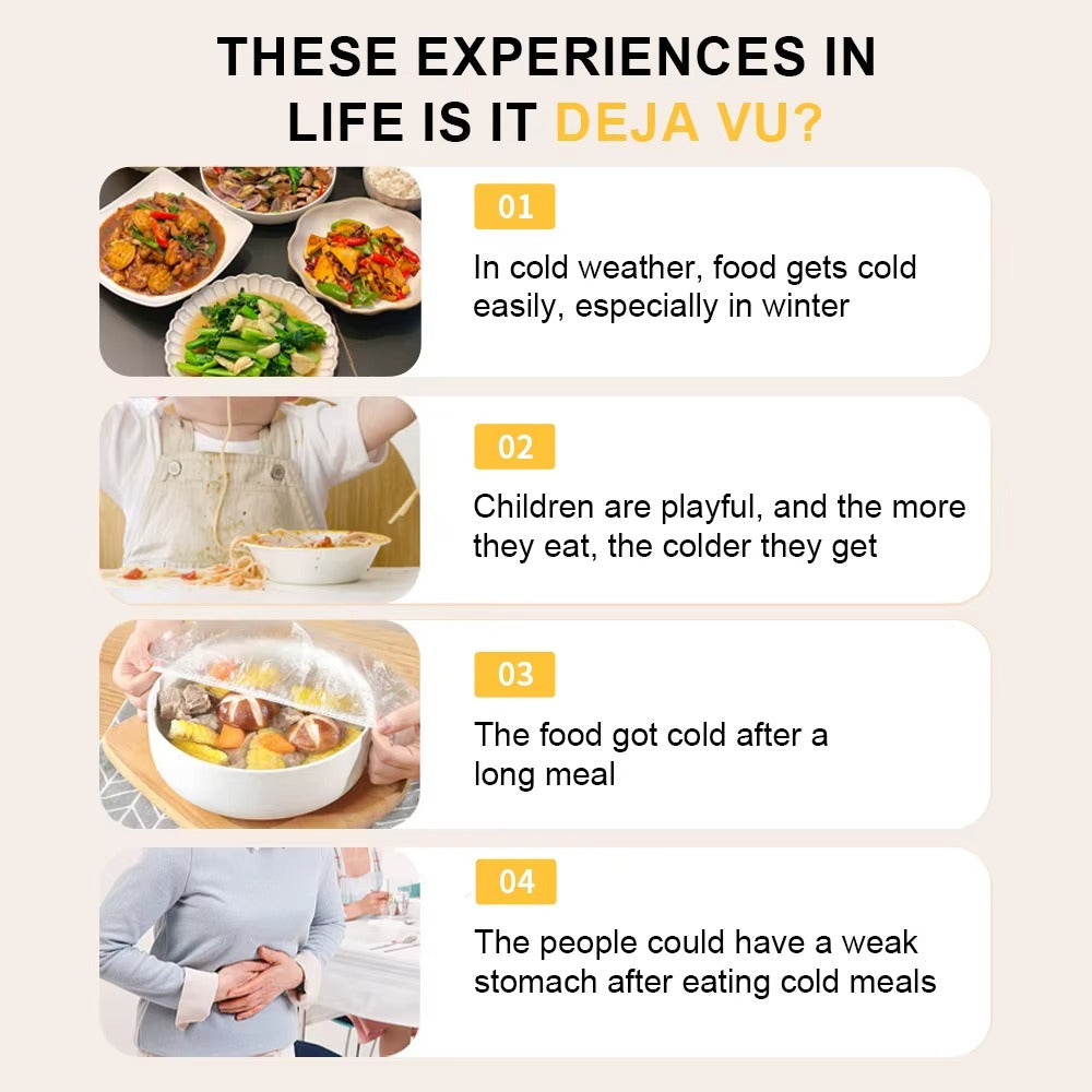 Electric Warming Tray with Adjustable Temperature Foldable Food Warmer (MOQ 10 Sets)