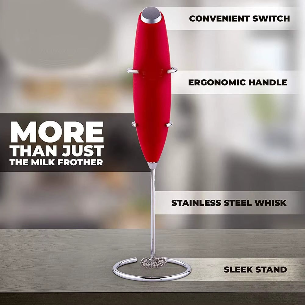 Portable Drink Mixer Stainless Steel Drink Mixer with Frother Stand (MOQ 10 Sets)