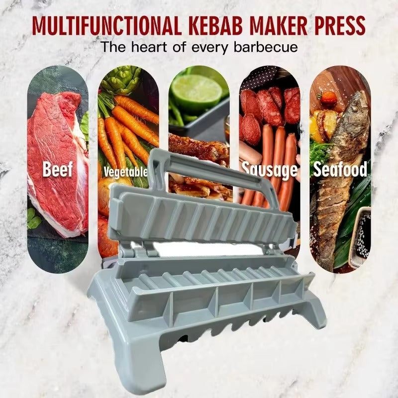 Row Kebab Bbq Meat Skewer Machine Kebab Press Maker (MOQ 10 Sets)