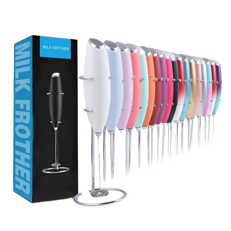 Portable Drink Mixer Stainless Steel Drink Mixer with Frother Stand (MOQ 10 Sets)