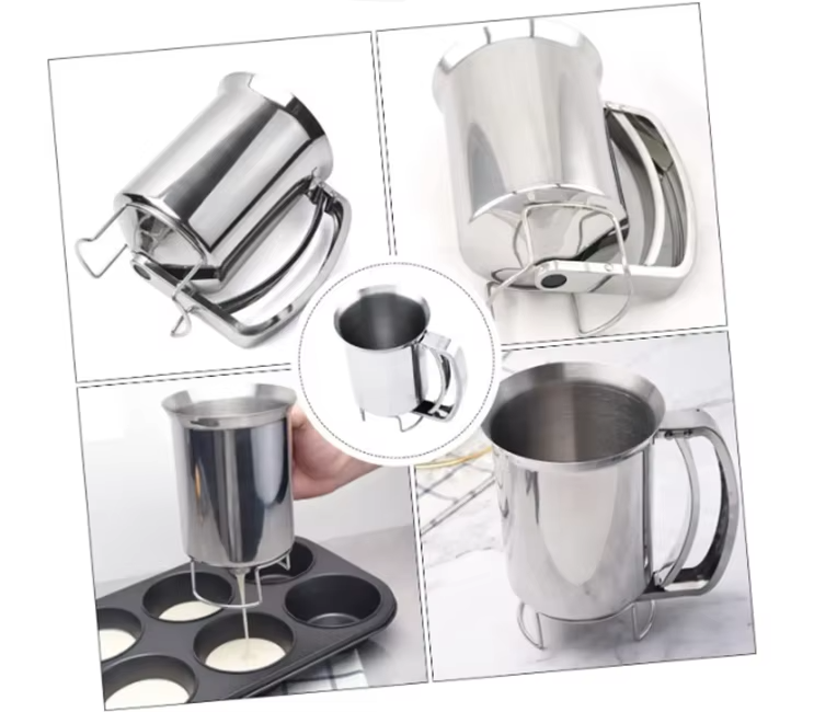 Stainless Steel Kitchen Flour Tool Mix Funnel Dispenser (MOQ 10 Pcs)
