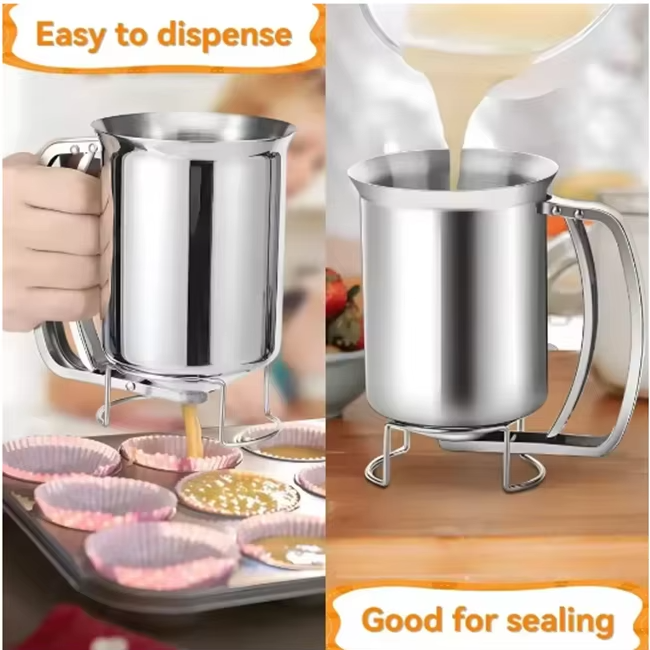 Stainless Steel Kitchen Flour Tool Mix Funnel Dispenser (MOQ 10 Pcs)