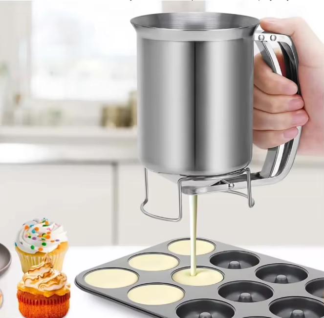 Stainless Steel Kitchen Flour Tool Mix Funnel Dispenser (MOQ 10 Pcs)