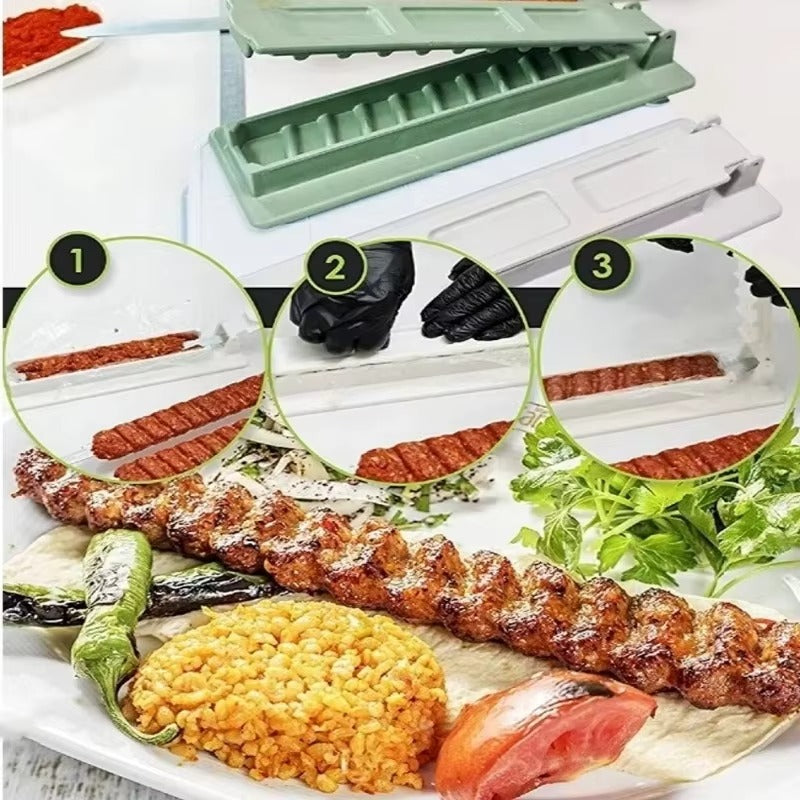 Row Kebab Bbq Meat Skewer Machine Kebab Press Maker (MOQ 10 Sets)