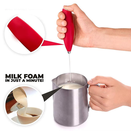 Portable Drink Mixer Stainless Steel Drink Mixer with Frother Stand (MOQ 10 Sets)