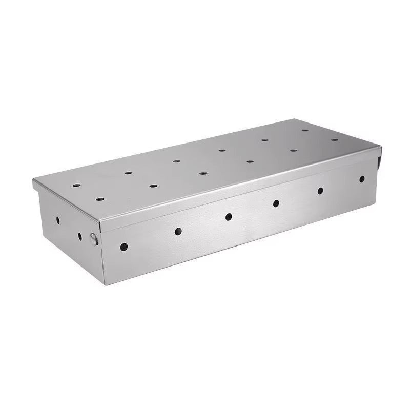 Smoker Box, BBQ Wood Chips Smoker Box for Gas or Charcoal Grills (MOQ 10 Sets)