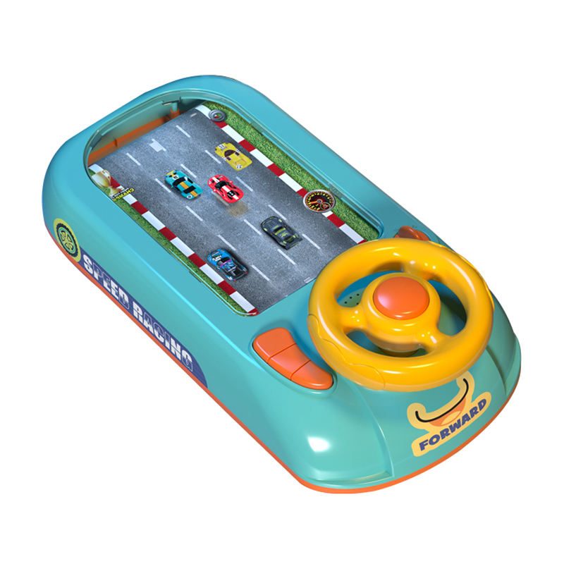 Educational Interactive Simulate Table Car Racing Adventure Game Kids Steering Wheel Toy