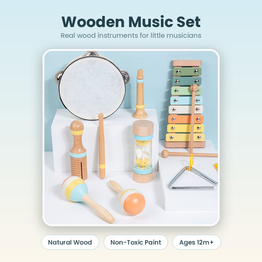 Wooden music set for kids