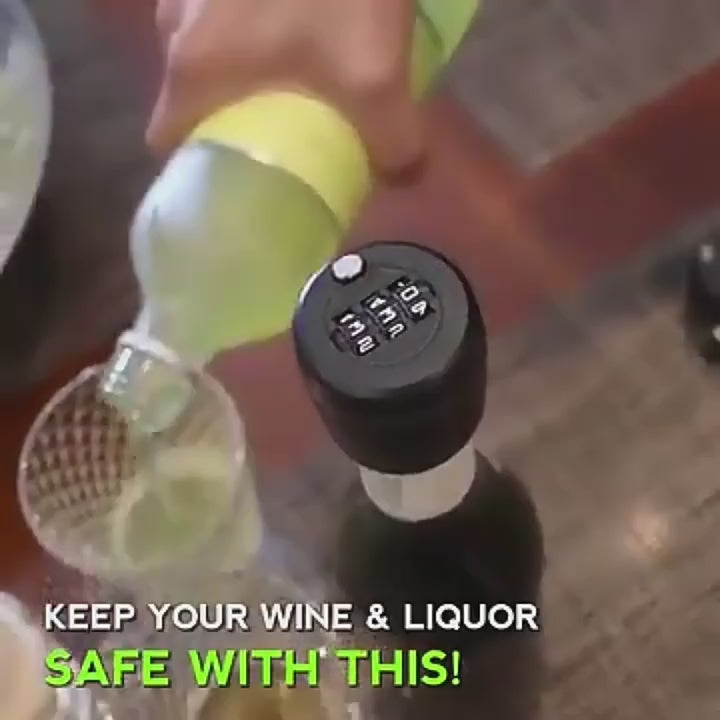 Wine Bottle Cap Password Lock Combination Wine Stopper Vacuum Plug Device Preservation Digital Bottle Locks Safe Gift(10 Pack)