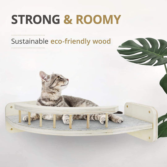 Cat Wall Furniture Climbing Shelf Scratching Post for Sleeping