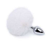 Bunny Tail Butt Plug Baby Pink Or White Variations - MOQ 10 Pcs