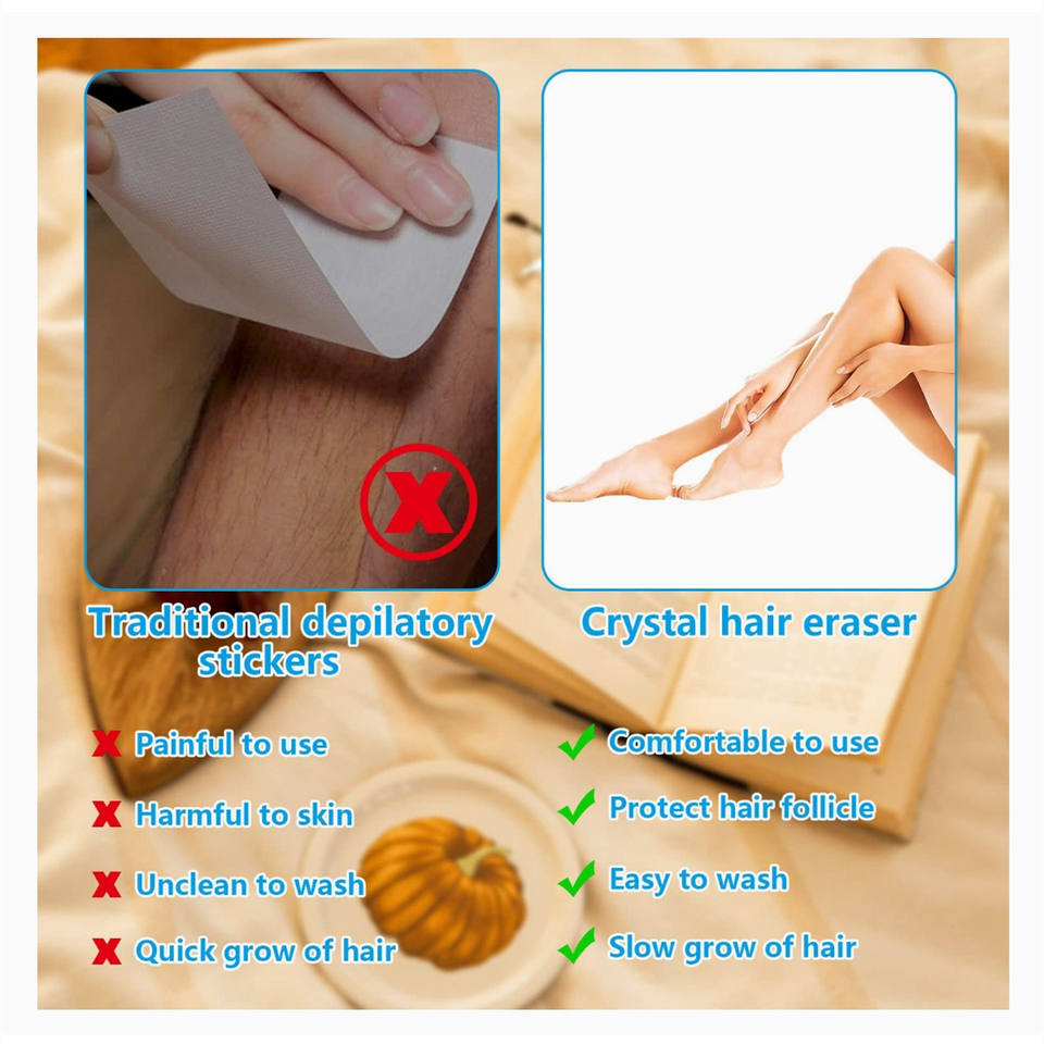 Painless Exfoliation Crystal Hair Shaver Magic Hair Remover for Arms Leg Back