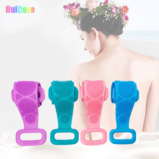 Exfoliating Personal Back Body Scrubber with Belt Handle Dual Sided - MOQ 10 Pcs