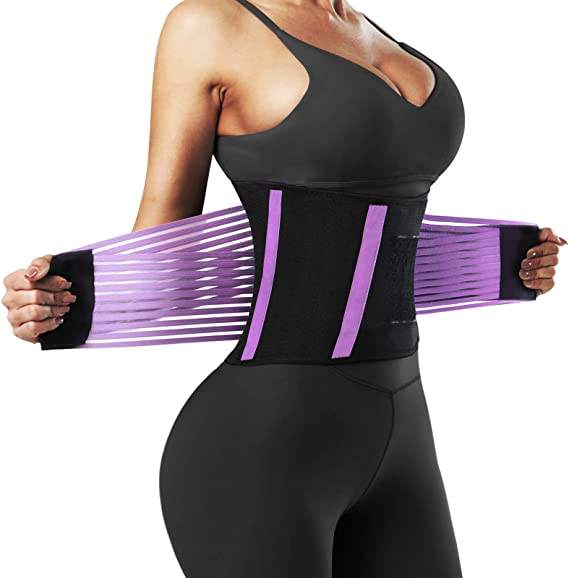 Waist trainer Slimming Workout Compression Double Belt Sweat Trainer Neoprene - MOQ 10 pcs